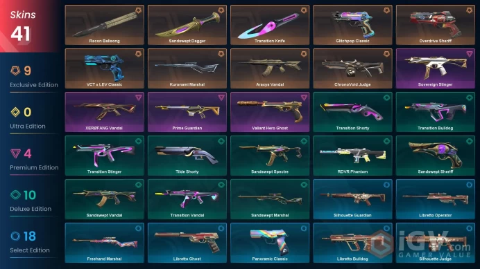 NA | 41 Skins | Platinum | 2 Battlepasses | Recon Balisong | Kuronami Marshal | Araxys Vandal | XERØFANG Vandal | Level 109 | 