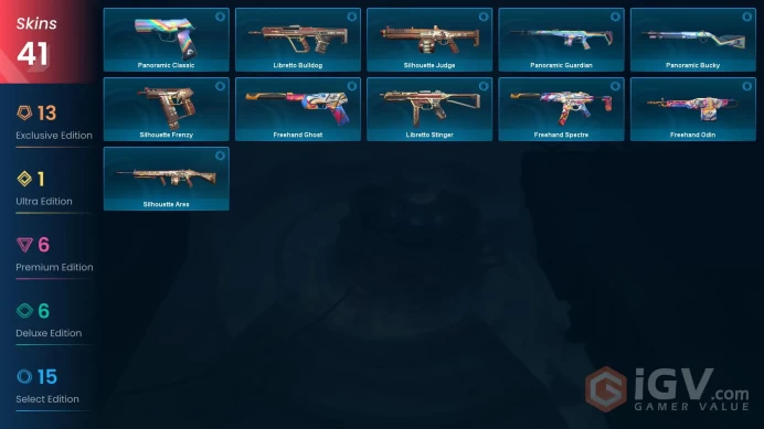NA | Skins 41 | 5 Knife | Diamond | Level 72 | Imperium Bundle | Radiant Entertainment System Ghost | Equilibrium | 2 Battlepasses |