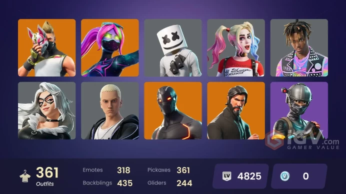 361skins(you can linked all platformand change the mail| Deluxe Edition  Owned ) 2343