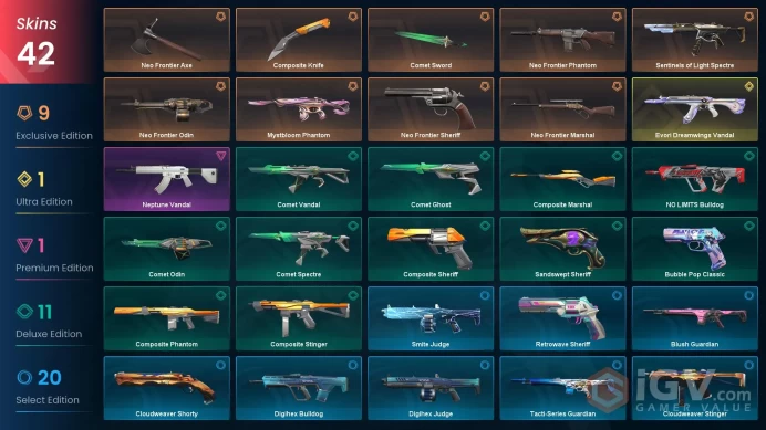 NA | 42 Skins | Neo Frontier Bundle | Silver 2 | Smite Judge | Mystbloom Phantom | Neptune Vandal | Battlepasses 2 | Full Details Below!