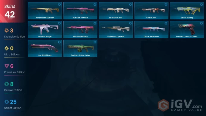 NA | 42 Skins | Gold | Battlepasses 4 | Endeavour Bundle | Celestial Fan | Reaver Vandal | Forsaken Vandal | Level 35 | Full Details Below!