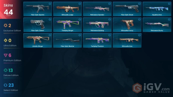 NA | 44 Skins | Platinum | 3 Battlepasses | Valiant Hero Vandal | Gaia's Vengeance Vandal | Level 63 | Full Access | Full Details Below