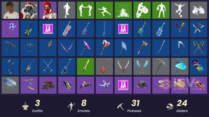 [PSN/XBOX/PC] 3 skins | Santa Dogg | Slayer Juice WRLD | Yulejacket | Nemesis Box | Twin Blasters | Shattered Halo Ring | 999 Knives | 700 VB