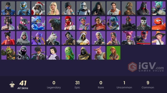 [PSN/XBOX/PC] 41 skins | Emperor Palpatine | Captain Phasma | Wookiee Team Leader | Poe Dameron | Apprentice Evie | UNSC Spartan 