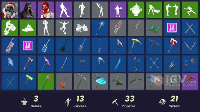 [PSN/XBOX/PC] 200 VB | 3 skins | Santa Dogg | Yulejacket | Felina | Gwenpool's Katanas | Captain Jones's Shield & Pickaxe | Meowtooth Plush
