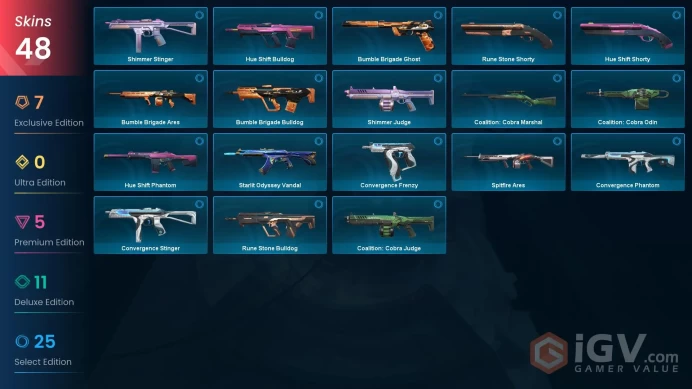 NA | 48 Skins | Ascendant 2 | Spectrum Phantom | RGX 11z Pro Firefly | Glitchpop Phantom | 4 Battlepasses | Full Access | Full Details Below
