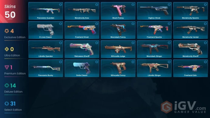 NA | 50 Skins | Platinum | 4 Battlepasses | Xenohunter Knife | RGX 11z Pro Phantom | Prime Vandal | Level 137 | Full Access | Full Details Below