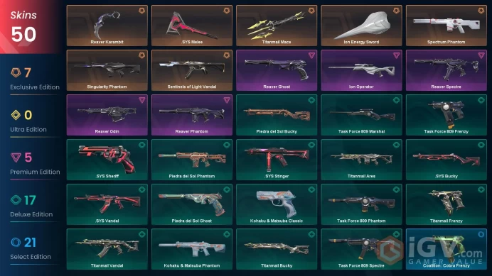 NA | 50 Skins | Gold | Battlepasses 3 | Reaver Bundle | Titanmail Bundle | Ion Energy Sword | Level 36 | Full Access | Full Details Below!
