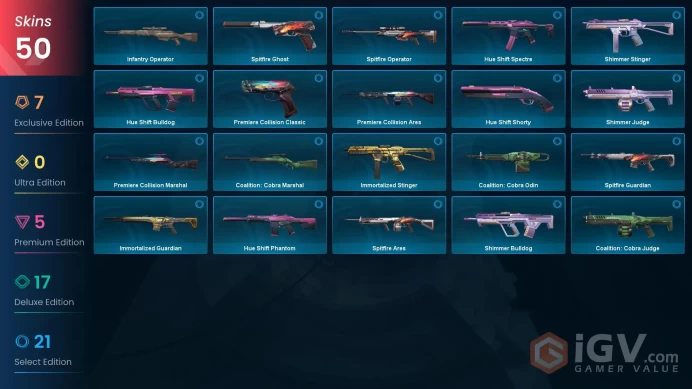 NA | 50 Skins | Gold | Battlepasses 3 | Reaver Bundle | Titanmail Bundle | Ion Energy Sword | Level 36 | Full Access | Full Details Below!