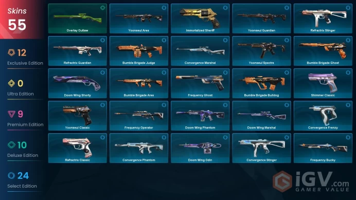 NA | 55 Skins | Ascendant | Battlepasses 3 | Nocturnum Bundle | Champions 2024 Bundle | Reaver Bundle | Level 99 | Full Access | Full Details 