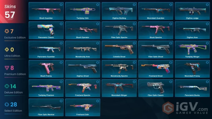 NA | 57 Skins | Platinum | 4 Battlepasses | Reaver Karambit | Araxys Vandal | Ion Operator | Neo Frontier Sherif | Level 98 | Full Details Below