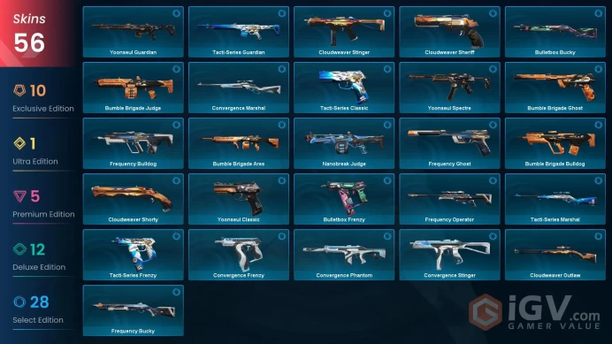NA | 56 Skins | Relic Stone Daggers | Prime//2.0 Karambit | Prelude to Chaos Vandal | 4 Battlepasses | Full Access | Full Details Below!