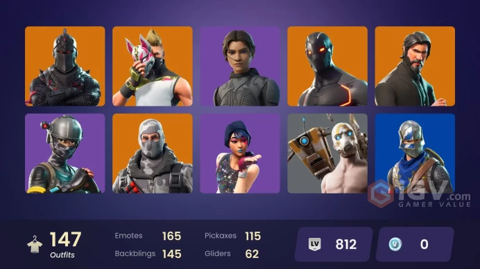 [PC/XBOX] 147 skins | Black Knight | Take The L | Chun-Li | Psycho Bandit |  Lara Croft 2000s | Sparkle Specialist | The Reaper | Royale Knight 