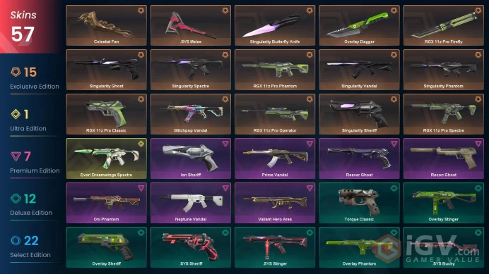 NA | Skins 57 | Level 101 | RGX 11z Pro Bundle | Singularity Bundle | Evori Dreamwings Spectre | 3 Battlepasses | Full Access | Full Details 