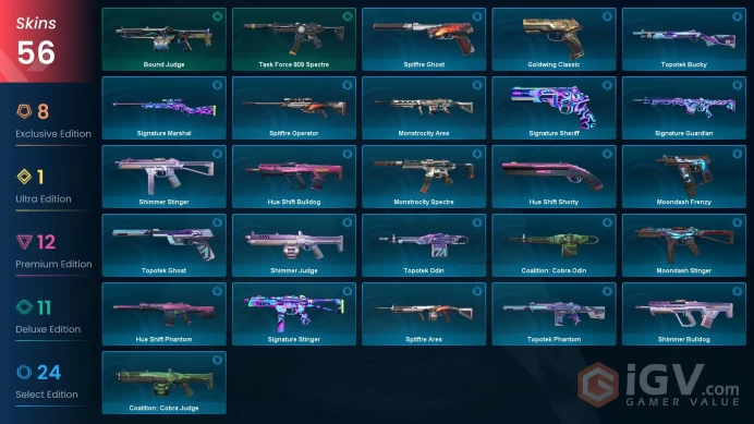 NA | 56 Skins | Oni Bundle | Neptune Bundle | Prime//2.0 Karambit | Sentinels of Light Vandal | Battlepasses 5 | Full Details Below!  