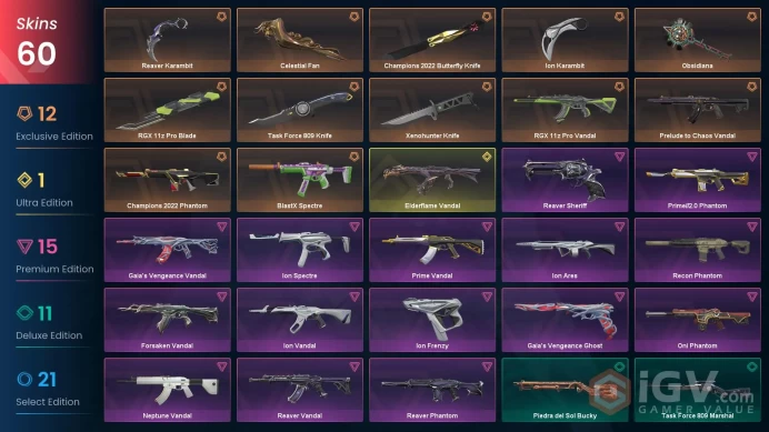 NA | 60 Skins| Battlepasses 3 | Champions 2022 Bundle | Ion Bundle | Reaver Karambit | RGX 11z Pro Blade | Full Access | Full Details Below!