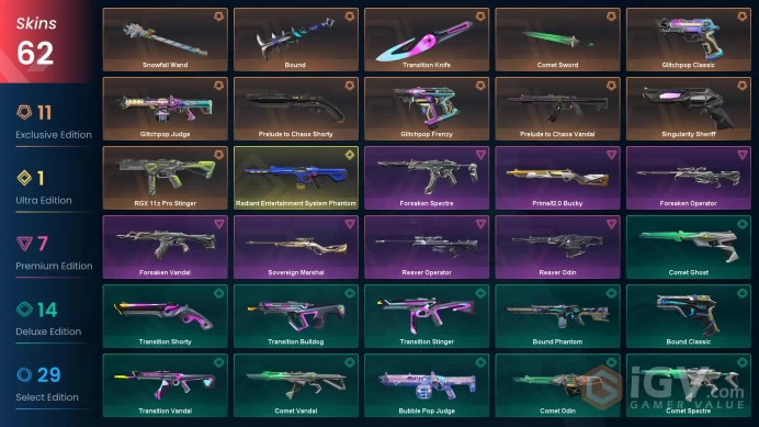 NA | 62 Skins | Ascendant | Level 123 | Radiant Entertainment System Phantom | Snowfall Wand | 4 Battlepasses | Full Acces | Full Details Below