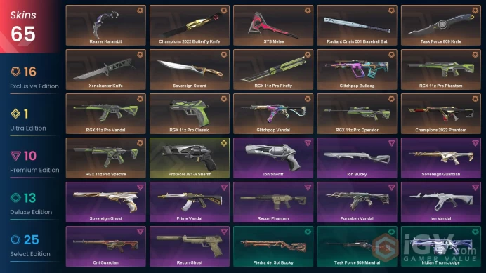 NA | 65 Skins | Silver | Champions 2022 Bundle | RGX 11z Pro Bundle | Protocol 781-A Sheriff | Battlepasses 4 | Full Access | Full Details Below