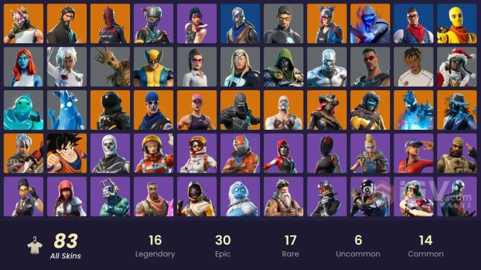 [ALL PLATFORMS]-83 Skin-OG STW-Sparkle Specialist-Elite Agent-The Reaper-Blue Squire-Royale Knight-AC/DC-Floss-Take The L-FULL ACCESS-