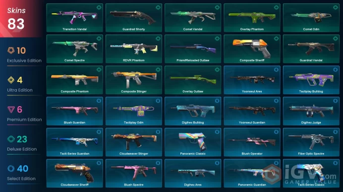 NA | 83 Skins | 5 Battlepasses | Evori Dreamwing Bundle | Black.Market Butterfly Knife | Imperium Vandal | Prime Vandal | Full Details Below!