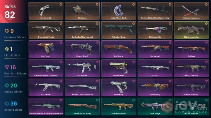 NA | 82 Skins | Oni Bundle | Ion Bundle | Silver 2 | Glitchpop Odin | Elderflame Judge | Ruination Ghost | Battlepasses 5 | Full Details Below!