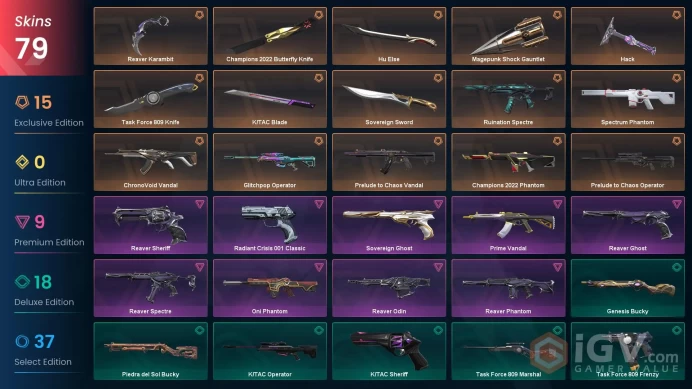 NA | 79 Skins | Gold | Champions 2022 Bundle | Reaver Bundle | Magepunk Shock Gauntlet | 5 Battlepasses| Full Access | Full Details Below!