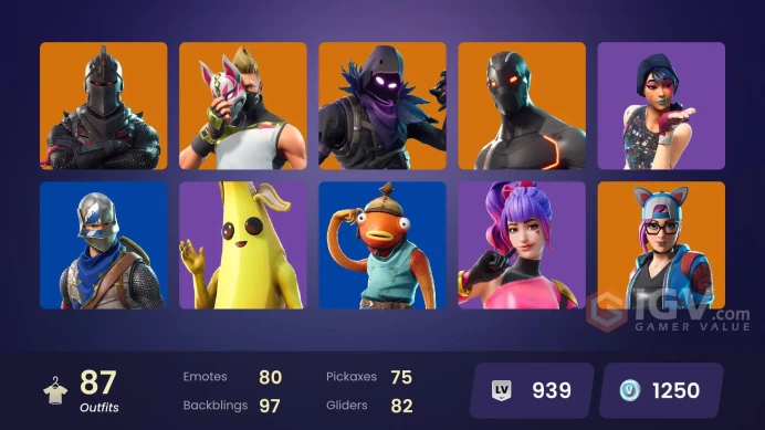[PC/PSN/XBOX] 87 skins | OG STW | Black Knight | Sparkle Specialist | Blue Squire | Royale Knight | Ronin | Lynx | Joey | 1250 VB