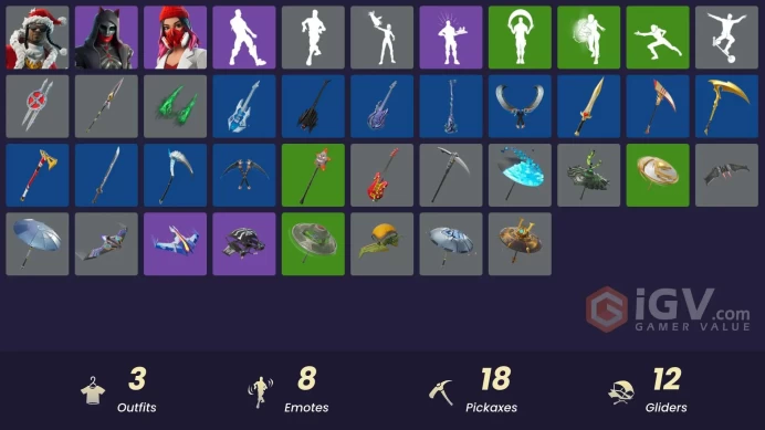[PSN/XBOX/PC] 100 VB | 3 skins | Santa Dogg | Yulejacket | Felina | Gwenpool's Katanas | Captain Jones's Shield & Pickaxe | Meowtooth Plush