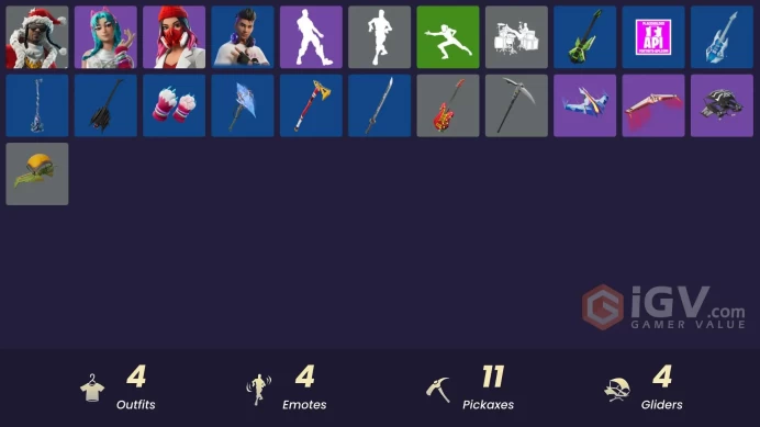 [PSN/XBOX/PC] 100 VB | 4 skins | Santa Dogg | Katalina | Yulejacket | Chord Kahele | Gwenpool's Katanas | That's Cold Jac!