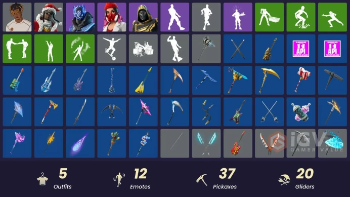 [PSN/XBOX/PC]  5 skins | Cobalt Snowfoot | Santa Dogg | Slayer Juice WRLD | Blitz Knight | Yulejacket | Galactic Ranker | Twin Blasters