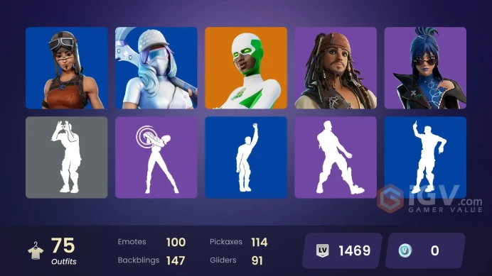 [PC/XBOX/PSN/SWITCH] 75 skins | Renegade Raider | Zeus | Backlash | Peter Griffin | Valeria | Hades | Dark Ruby | Poseidon | General Grievous | 