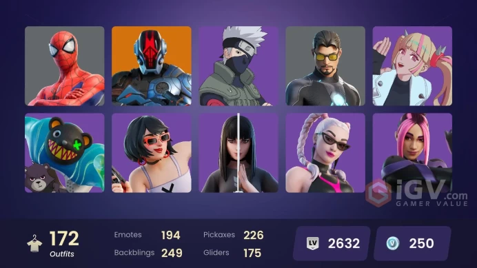 [PC/XBOX/PSN/SWITCH] 172 skins | Naruto Uzumaki | Kado Thorne | Torin | Spectra Knight | Malik | The Ageless | Optimus Prime | The Foundation | 