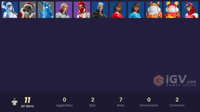[PC/XBOX/PSN/SWITCH] 11 skins | Polar Peely | Santa Dogg | Yulejacket | Jackie | Guff Gringle | Krisabelle | Centurion | Diamond Diva | 