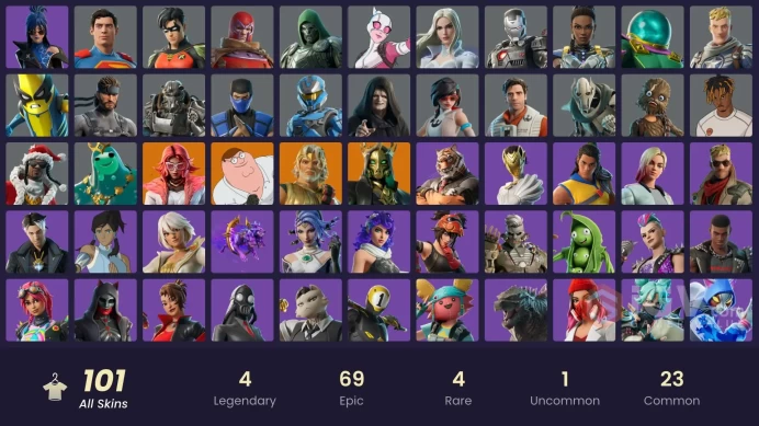 [PC/XBOX/PSN/SWITCH] 101 skins | Lina Scorch | Zeus | Valeria | Peter Griffin | Hades | Poseidon | General Grievous | Poe Dameron | Wookiee Team