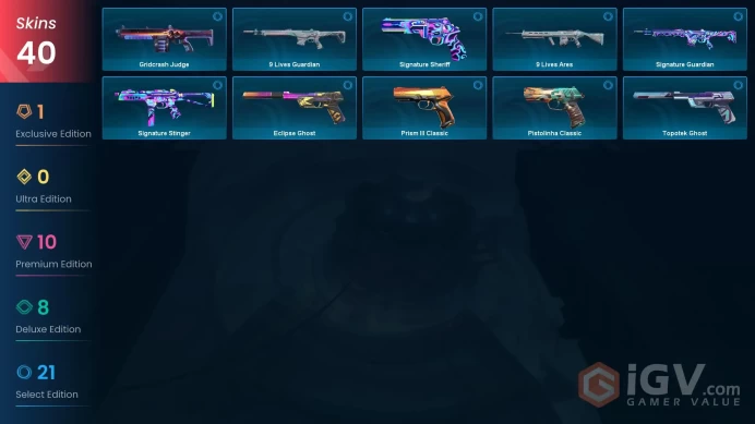 EU/TR - 12 Premium Skins-Prime//2.0 Karambit-Oni Vandal-Recon Phantom-Reaver Vandal-Endeavour Vandal-Ion Phantom-Magepunk Operator / Full Access