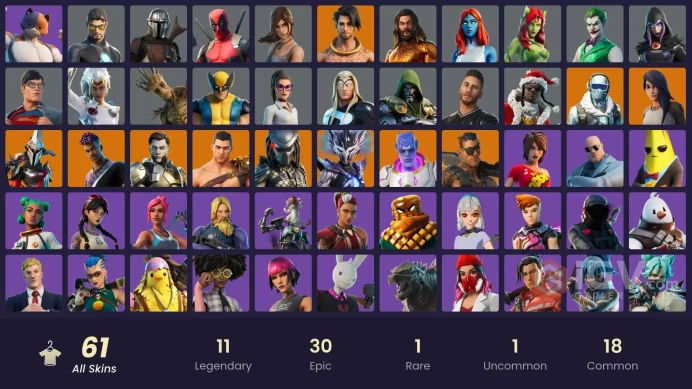 [PC/XBOX/PSN/SWITCH] 61 skins | Gear Specialist Maya | Raz | Fade | Kymera | Menace | Midas Rex | Spire Assassin | Eternal Knight | Predator | 