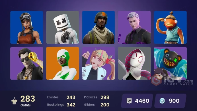[PC/PSN/XBOX] 283 skins | Renegade Raider | Aerial Assault Trooper | Master Chief | Black Adam | Reaper Axe | Championship Jonesy | FNCS  skin