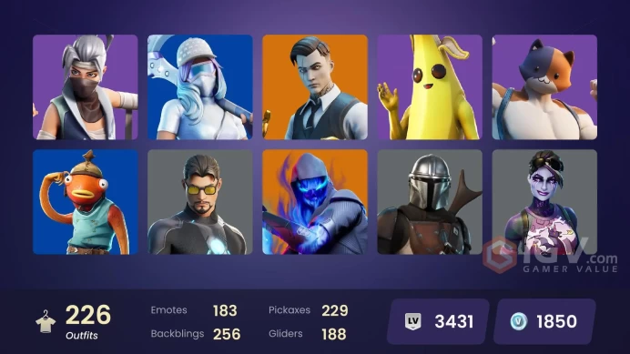 [PC/PSN/XBOX] 226 skins | DELUXE STW |Royale Bomber | Lara Croft | Levithian Axe | Hot Marat | Verve | Laugh It Up |  1850 VB