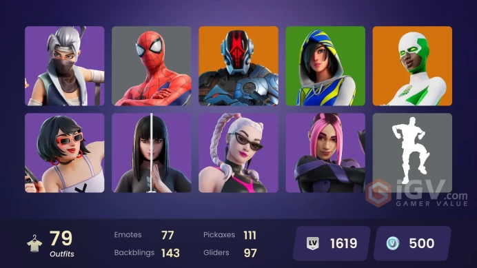 [PC/PSN/XBOX] 79 skins | Heron Stance Hero | Vivi Chroma | Sultura | Subzero Cryptic | FNCS 3:1 Champion | It's A Vibe | Malik | 500VB