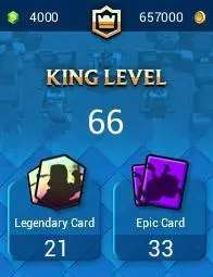 Lv 66|Trophy 11616|KTL 15|Limited Skin|Card 121|1 HERO 18 EVO 8 Champ 21 Legendary 33 Epic 30 Rare 29 Common |Take Email(CR1432)