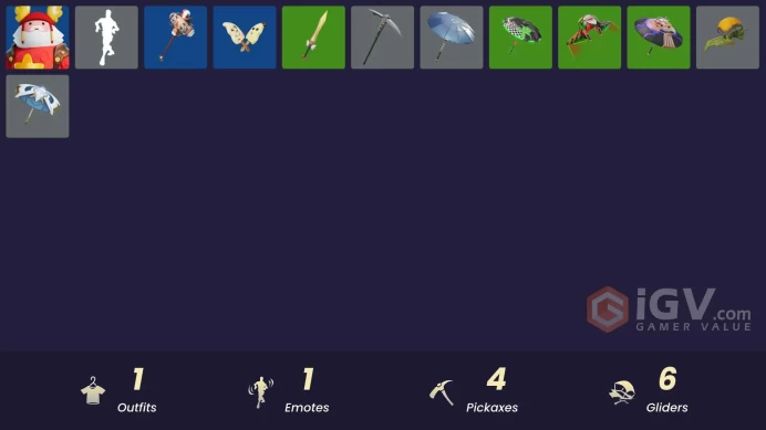 [PSN/XBOX/PC] 1 skins | Guff Gringle | Spectra Protector | Lunarios | Clawz Retro | Ranker's Tags | Peely Whip | Sledgecracker