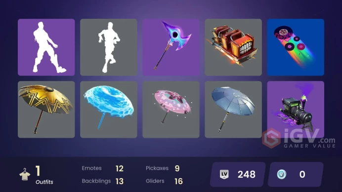[PSN/XBOX/PC] 1 skins | Arctic Adeline | Arroyo Pack | Nemesis Box | Neon Wings | Ancestral Bloom | Fabled Cape | Stealing Wheel