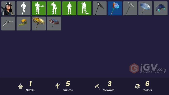 [PSN/XBOX/PC] 1 skins | Ruby Shadows | Blackout Bag | Clawz Retro | Shadow Slicer | Shooting Starstaff | Take The Cake | Call me