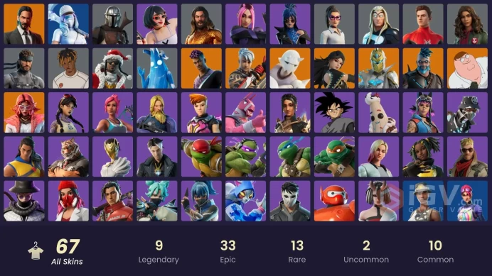 [PC/XBOX/PSN/SWITCH] 67 skins | Huntmaster Saber | Fancy Peter Griffin | Burning Ambition Valeria | Harbinger Armor Omegarok | Era | Ronin |