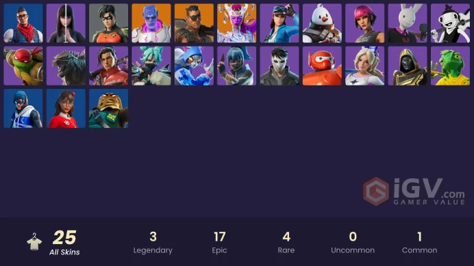 [PC/XBOX/PSN/SWITCH] 25 skins | Prodigy | Cloud Striker | Point Patroller | Kymera | Joey