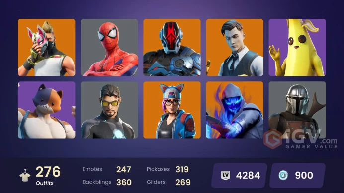 [PC/XBOX/PSN/SWITCH] 275 skins | OG STW | Gold Brutus | Gold Midas | Vivi Chroma | Lina Scorch | Subzero Cryptic | Cloud Striker | 900 VB