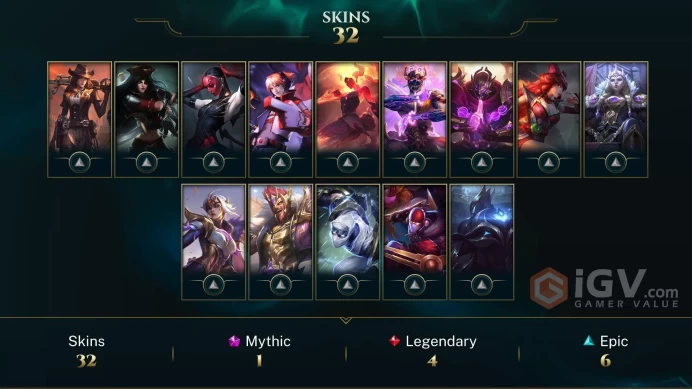 [EUW] S2026 - Diamond 4 - 52 Winrate - Honor 5 - 147 Champ - 33Skin -14K Be- 23Skin Shard -Instant Delivery