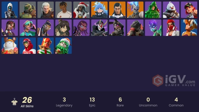 [PC/XBOX/PSN/SWITCH] 26 skins | The Ageless Champion | Ascension Nezumi | Renzo the Destroyer | Viper School | Astro Armor | Slayer Juice WRLD |