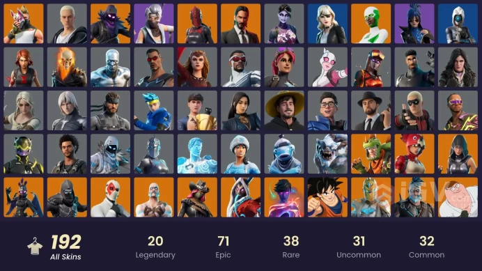 [PC/XBOX/PSN/SWITCH] 192 skins | Blue Striker | STAGE 5 - No shoulder pad | Knight's Helm | Burning Ambition Valeria | Harbinger Armor Omegarok 