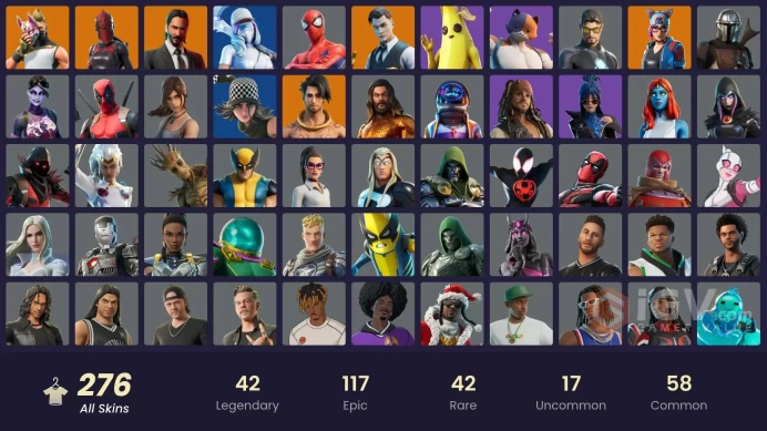 [PC/XBOX/PSN/SWITCH] 276 skins | OG STW | Astro Jack | Gold Brutus | Master Chief (Matte Black) | Gold Meowscles | Gold TNTina | Gold Midas | 